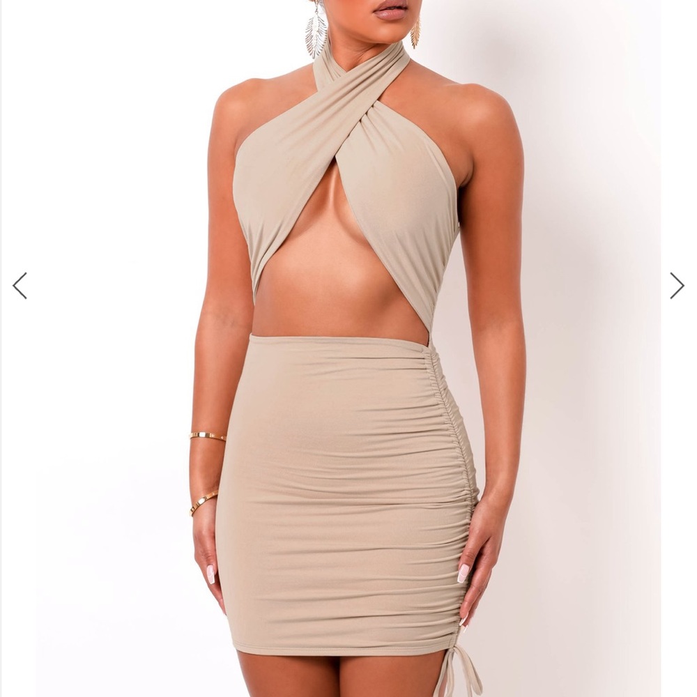 My Outfit Online Crisscross Neck Dress